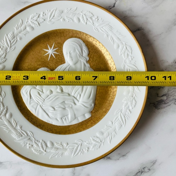 Vintage Franklin Porcelain Silent Night The 1976 Limited Edition Christmas Plate - Picture 7 of 8